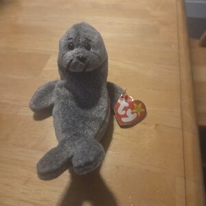 Ty Gray Seal Plush for Small Pets